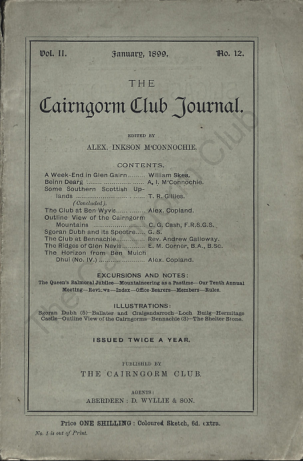 The Cairngorm Club Journal No 12 cover